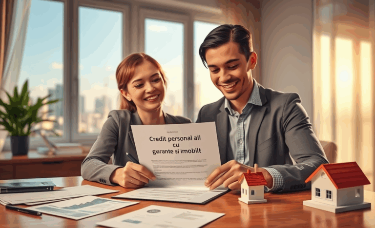 Credit personal cu garanție de imobil pentru sume mari și dobânzi reduse.