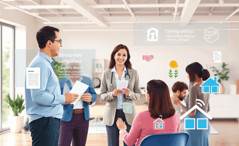 Grafic care ilustrează procesul de obținere a unui împrumut ipotecar rapid și fără birocrație.
