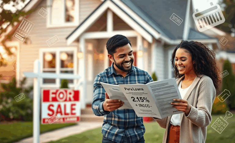 Imagine reprezentativă pentru împrumuturi personale cu dobânzi competitive pentru achiziții imobiliare.