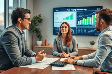 Imagine ilustrativă pentru articol despre refinanțarea imobiliară și obținerea de bani ușori.