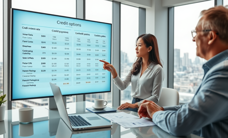 Comparare opțiuni de credit rapid și avantajos